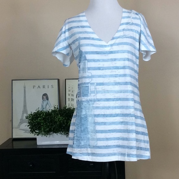 Disney Tops - Disney stripped tee Beach Club Resort